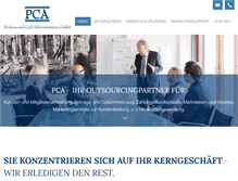 Tablet Screenshot of pca.de